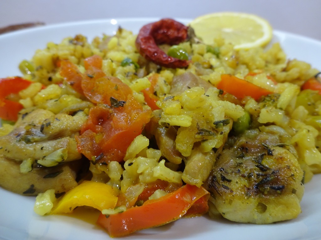 Paella tálalva 2