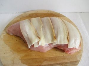 Karácsonyi pulyka - pulykafilé szalonnával borítva