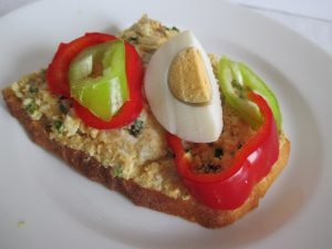 Tojásos-zöldséges-szendvics