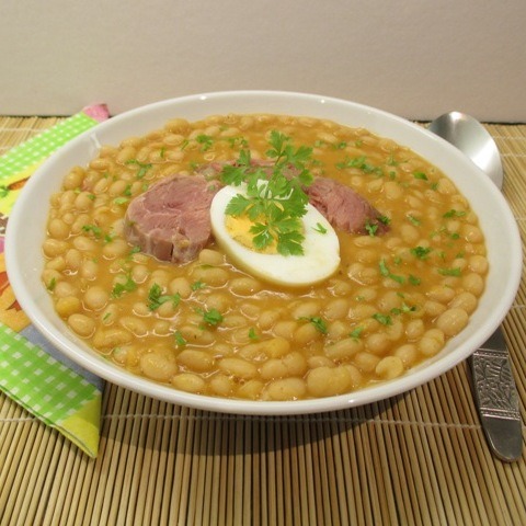 Babfőzelék fehér babból