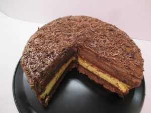 Csokoládékrém tortában
