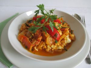 Tojásos lecsó