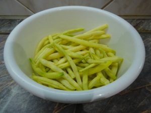 Tisztított zöldbab