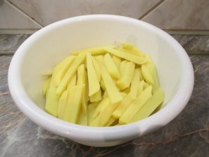 Krumpli felszeletelve