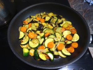 Sült vegyes zöldségköret készen