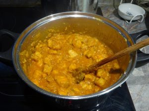 Afrikai harcsapörkölt készen