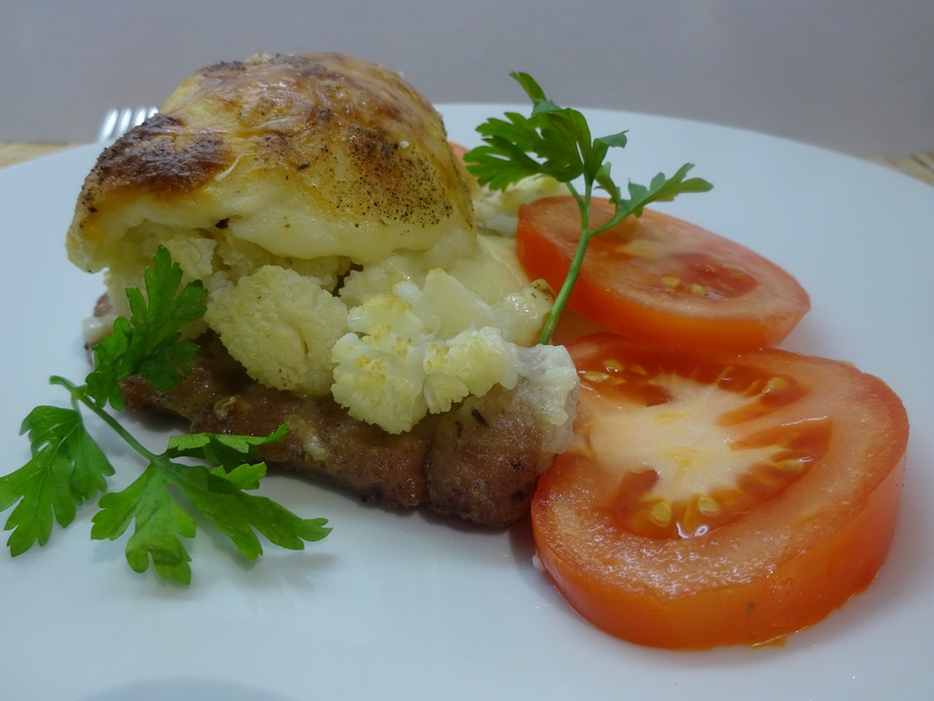 Dubarry sertés szelet tálalva 2