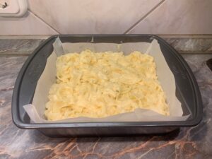 Első réteg: tészta
