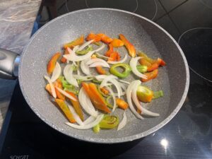 Zöldségek pirítása 1