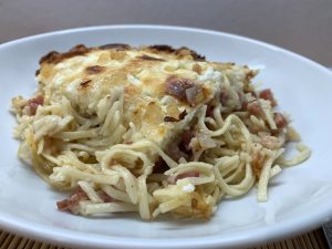 Rakott csülkös spagetti tálalva 2
