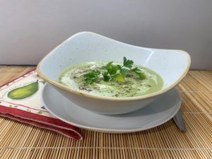 Indiai zöldborsó krémleves