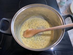 Vajas rántás készítése